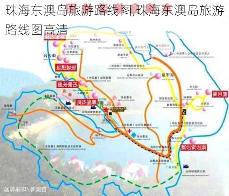 珠海东澳岛旅游路线图,珠海东澳岛旅游路线图高清