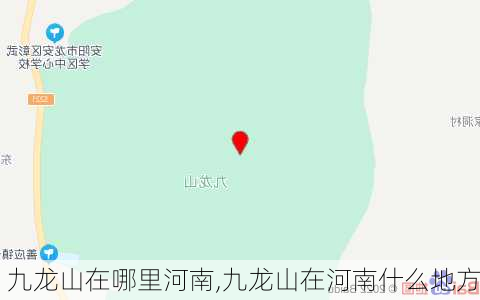 九龙山在哪里河南,九龙山在河南什么地方