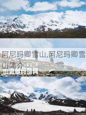 阿尼玛卿雪山,阿尼玛卿雪山简介