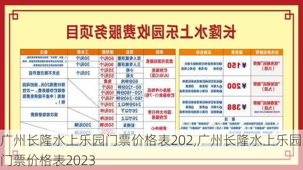 广州长隆水上乐园门票价格表202,广州长隆水上乐园门票价格表2023