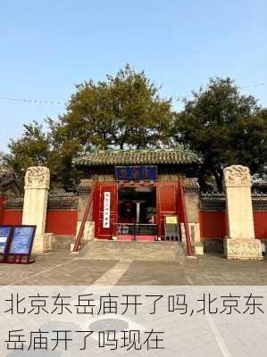 北京东岳庙开了吗,北京东岳庙开了吗现在