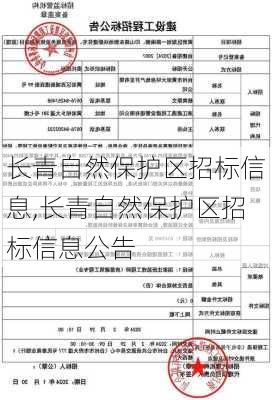 长青自然保护区招标信息,长青自然保护区招标信息公告