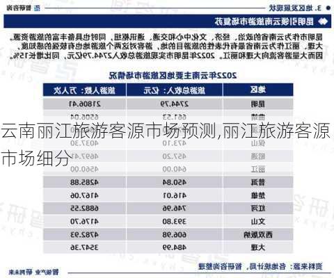 云南丽江旅游客源市场预测,丽江旅游客源市场细分