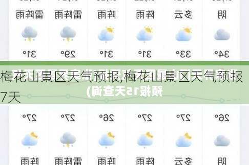 梅花山景区天气预报,梅花山景区天气预报7天