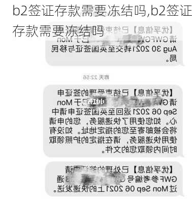 b2签证存款需要冻结吗,b2签证存款需要冻结吗