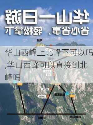 华山西峰上北峰下可以吗,华山西峰可以直接到北峰吗