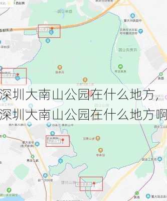 深圳大南山公园在什么地方,深圳大南山公园在什么地方啊