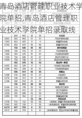 青岛酒店管理职业技术学院单招,青岛酒店管理职业技术学院单招录取线