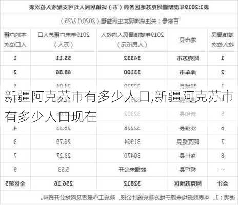 新疆阿克苏市有多少人口,新疆阿克苏市有多少人口现在