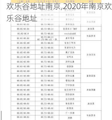 欢乐谷地址南京,2020年南京欢乐谷地址