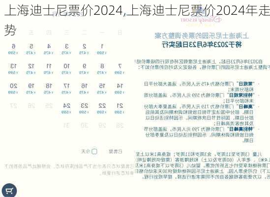 上海迪士尼票价2024,上海迪士尼票价2024年走势