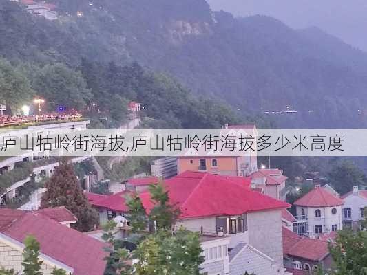 庐山牯岭街海拔,庐山牯岭街海拔多少米高度