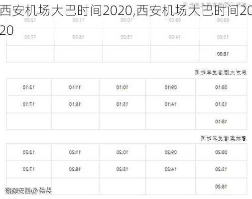 西安机场大巴时间2020,西安机场大巴时间2020