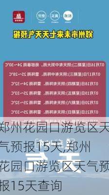 郑州花园口游览区天气预报15天,郑州花园口游览区天气预报15天查询