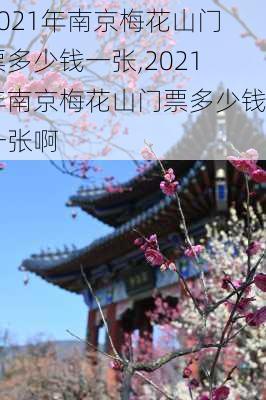 2021年南京梅花山门票多少钱一张,2021年南京梅花山门票多少钱一张啊