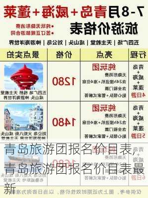 青岛旅游团报名价目表,青岛旅游团报名价目表最新